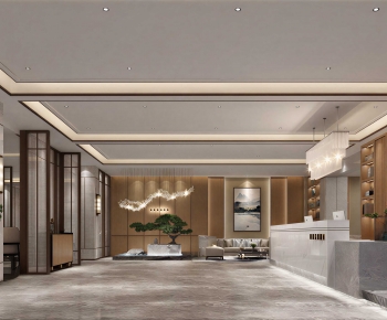 New Chinese Style Lobby Hall-ID:230917936