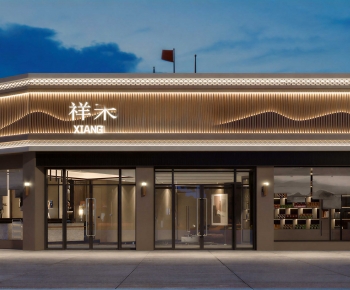New Chinese Style Facade Element-ID:616925953