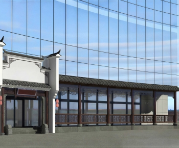 New Chinese Style Facade Element-ID:810106996