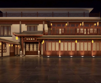 New Chinese Style Facade Element-ID:658602002