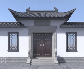 New Chinese Style Facade Element-ID:233079915