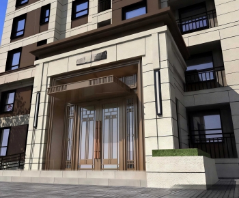 Modern Facade Element-ID:714380031