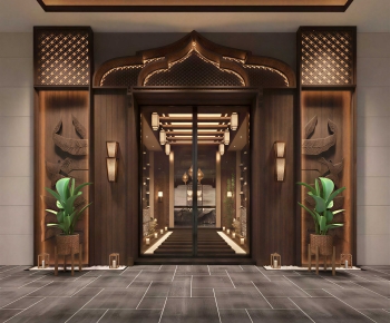 New Chinese Style Facade Element-ID:506849056