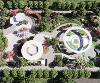 Modern Park Landscape-ID:478215938