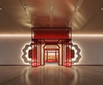 New Chinese Style Exhibition Hall-ID:736546998