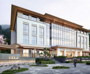 Modern Appearance Of Commercial Building-ID:818979779