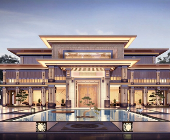 New Chinese Style Appearance Of Commercial Building-ID:574903018