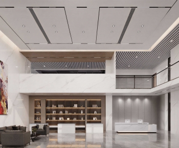 Modern Office Reception Desk-ID:555545092