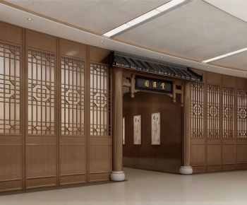 New Chinese Style Facade Element-ID:341603998