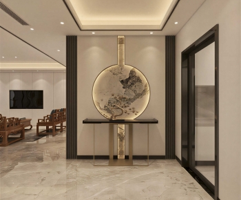 New Chinese Style Hallway-ID:104571103