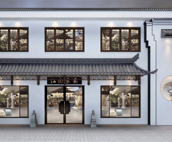 New Chinese Style Facade Element-ID:873924971