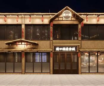 New Chinese Style Facade Element-ID:946044922