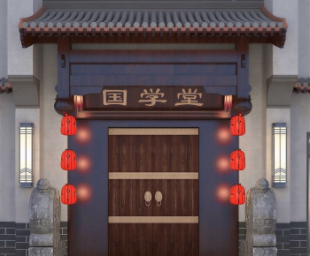 New Chinese Style Facade Element-ID:666033032