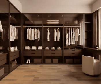 Modern Clothes Storage Area-ID:863492976