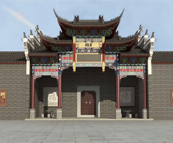 Chinese Style Facade Element-ID:557073121