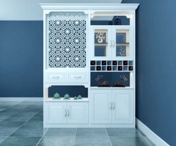 Simple European Style Wine Cabinet-ID:996318105