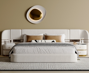 Modern Double Bed-ID:320936926