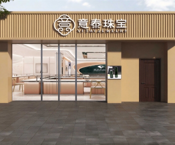 New Chinese Style Facade Element-ID:217636113