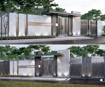Modern Facade Element-ID:932185899