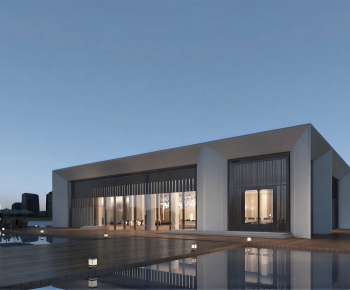 Modern Appearance Of Commercial Building-ID:616842992