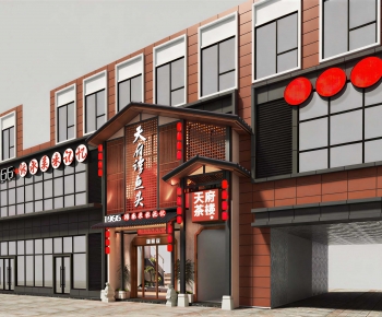 New Chinese Style Facade Element-ID:335124023