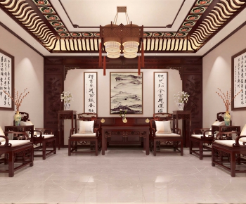 Chinese Style A Living Room-ID:864028958