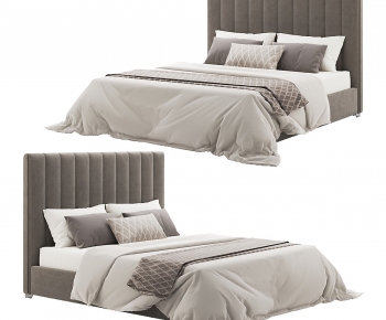 Modern Double Bed-ID:295224918