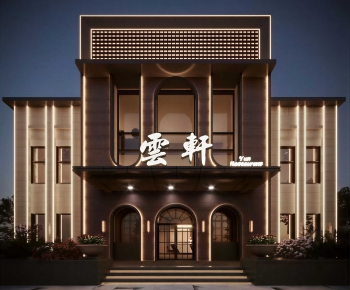New Chinese Style Facade Element-ID:634274018