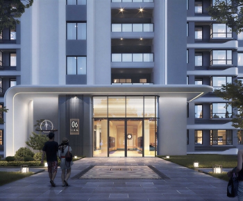 Modern Facade Element-ID:762799029
