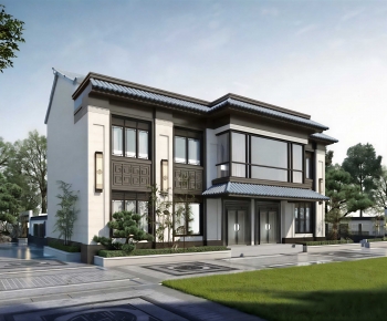 New Chinese Style Detached Villa-ID:370568043
