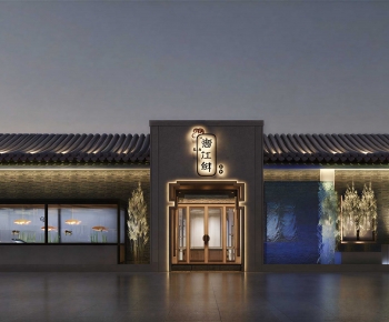 New Chinese Style Facade Element-ID:814776901