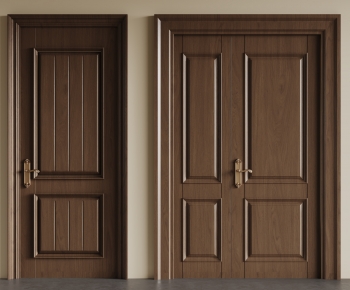 Modern Unequal Double Door-ID:813376904