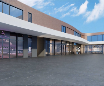 Modern Appearance Of Commercial Building-ID:669823886