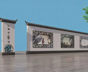 New Chinese Style Landscape Wall-ID:764096982