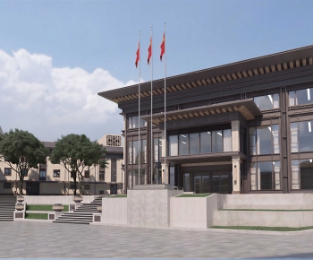 New Chinese Style Public Building-ID:304016117