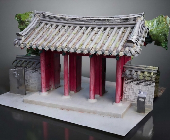 Chinese Style Ancient Architectural Buildings-ID:713407991
