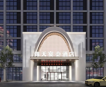 New Chinese Style Facade Element-ID:982126006