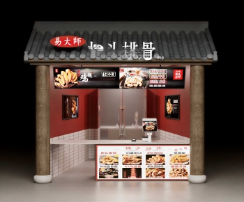 New Chinese Style Facade Element-ID:544140101