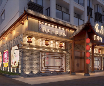 New Chinese Style Facade Element-ID:630541095