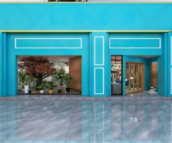 Modern Facade Element-ID:518486982