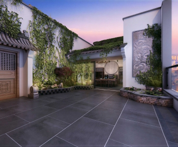 New Chinese Style Courtyard/landscape-ID:350521096