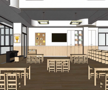 Modern School Classrooms-ID:252652884