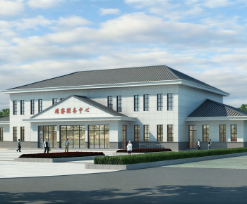 New Chinese Style Public Building-ID:403877027