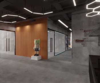 Industrial Style Office Reception Desk-ID:713748922