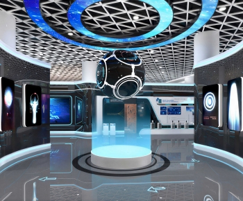 Modern Exhibition Hall-ID:585279945