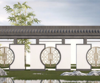New Chinese Style Landscape Wall-ID:826579097