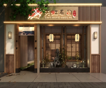 New Chinese Style Facade Element-ID:327833892
