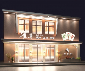 New Chinese Style Facade Element-ID:473957069