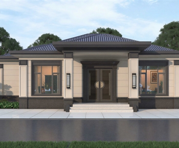 New Chinese Style Detached Villa-ID:609705921