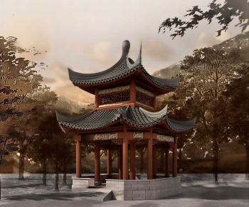 New Chinese Style Courtyard/landscape-ID:436043984
